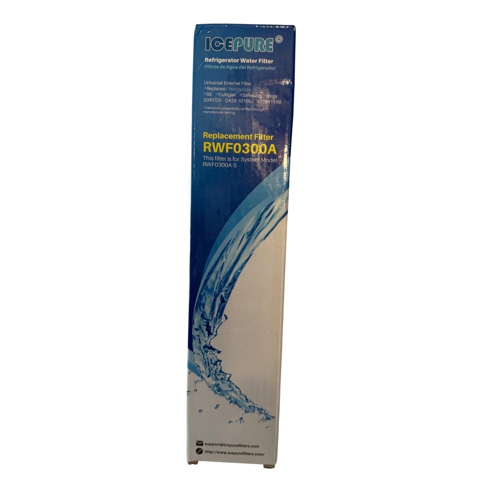 ICEPURE RWF0300A Refrigerator Water Filter Universal External Replacement Filter